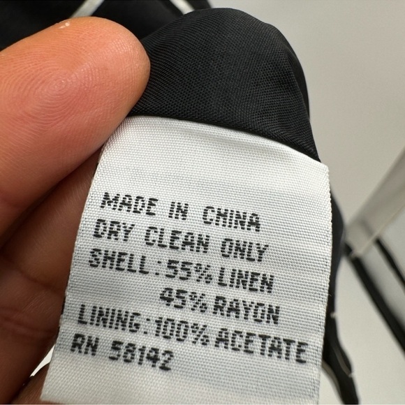 Talbots black white sleeveless wrap dress size 16 vintage - Picture 9 of 9